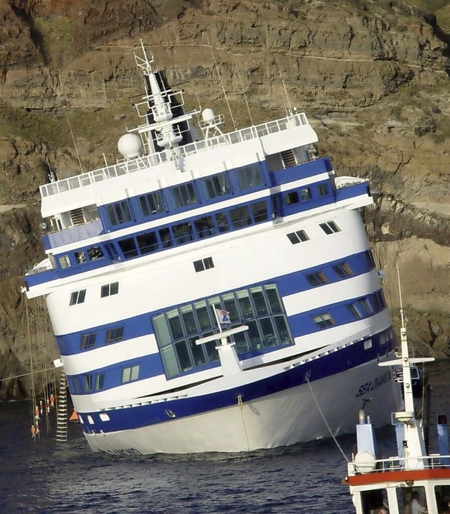 Das griechische Kreuzfahrtschiff Sea D...hivfoto vom 5. April des Jahres 2007).  | Foto: A2609 epa efe Santiago Blasco - Ho