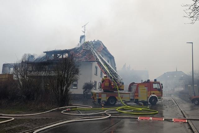 Sägewerk in Murg in Flammen – Bewohner eines Wohnhaus wurden zum Glück gewarnt