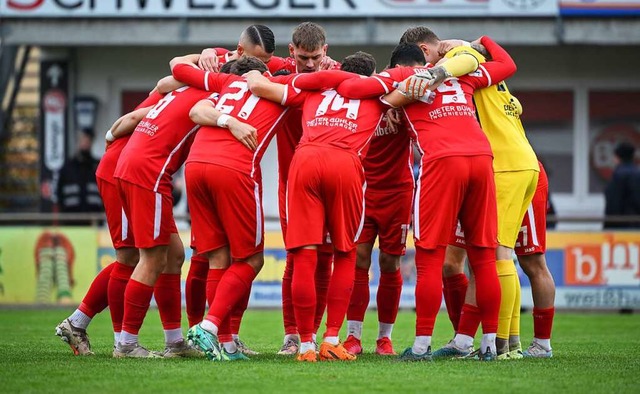 Schulterschluss fr Pokal und Meisters... Samstag beim SV Oberachern gefordert.  | Foto: Claus G. Stoll