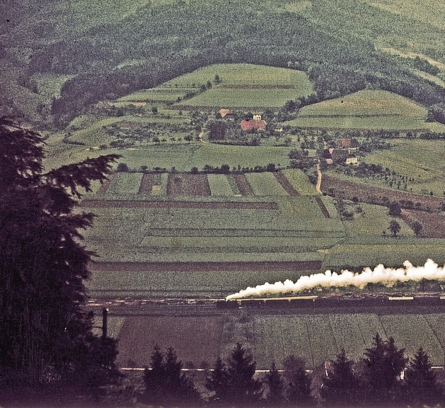Die Dampfwolken der Elztalbahn waren frher schon von Weitem zu sehen.  | Foto: unbekannt/Sammlung Manfred Mssner