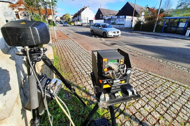 Blitzer gegen Bleifu: Wenn der berwachungsdruck steigt, sinkt das Tempo.  | Foto: Hannes Lauber