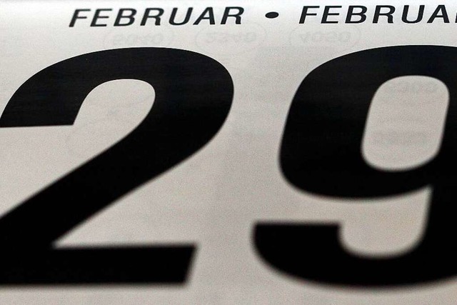 Der 29. Februar ist ein ganz besondere... denn es gibt ihn nur alle vier Jahre.  | Foto: Oliver Berg (dpa)
