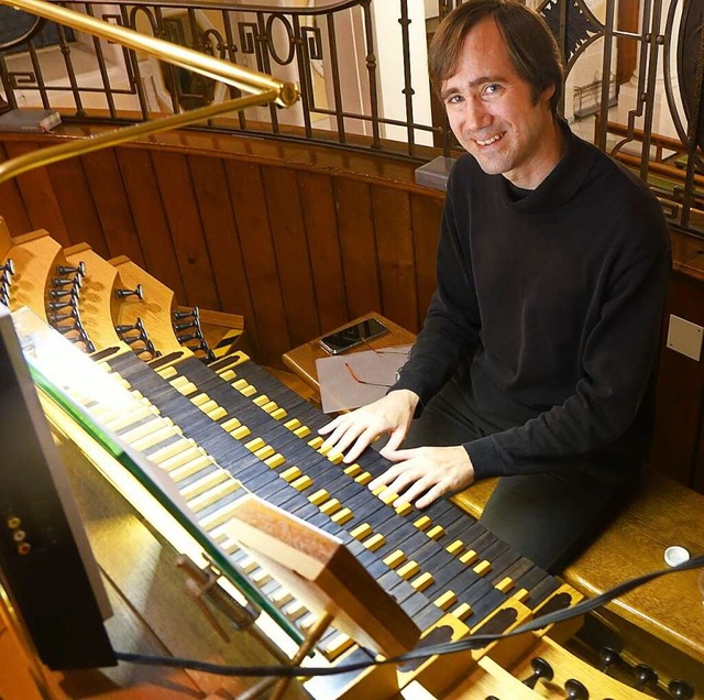 In Rheinfelden kein Unbekannter: Orgelimprovisator Johannes Fankhauser  | Foto: Roswitha Frey