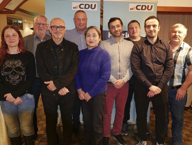 Die Gemeinderatskandidatinnen und -kandidaten der Wehrer CDU.  | Foto: Michael Gottstein