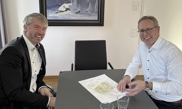 Jonas Hoffmann (links) und Oliver Fiedel  | Foto: Mitarbeiter Wahlkreisbro Jonas Hoffmann MdL