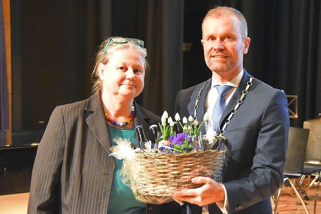 Merzhausens Brgermeister wurde im Nam...in das Brgermeisteramt antreten wird.  | Foto: Sophia Hesser