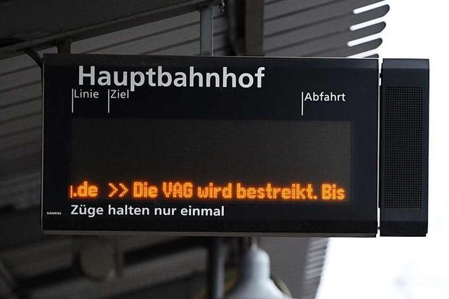VAG-Streik am Donnerstag und Freitag in Freiburg – auch Straßenbahnen zum SC-Spiel gegen Bayern München betroffen