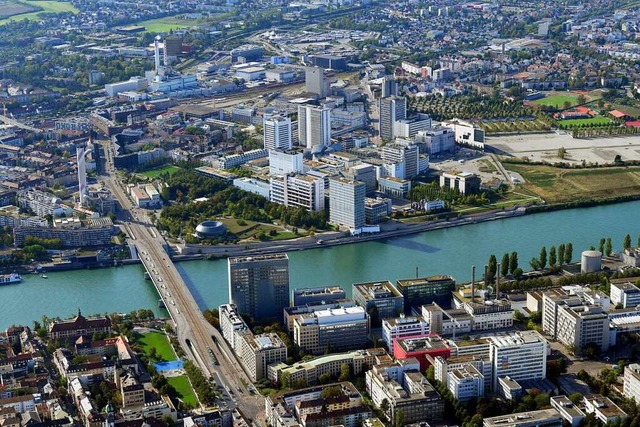 Die Basler Dreirosenbrcke ber den Rh...ie nach einem Erdbeben nutzbar bleibt.  | Foto: Erich Meyer