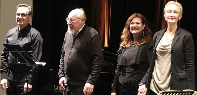 Elmar Schrammel, Xaver Paul Thoma, Sve...pretation der Selma Merbaum-Gedichte.   | Foto: Juliana Eiland-Jung