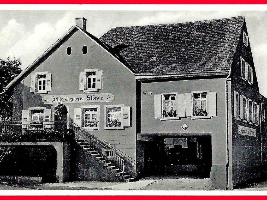 Die Schlobrauerei Stckle (ca. 1940)