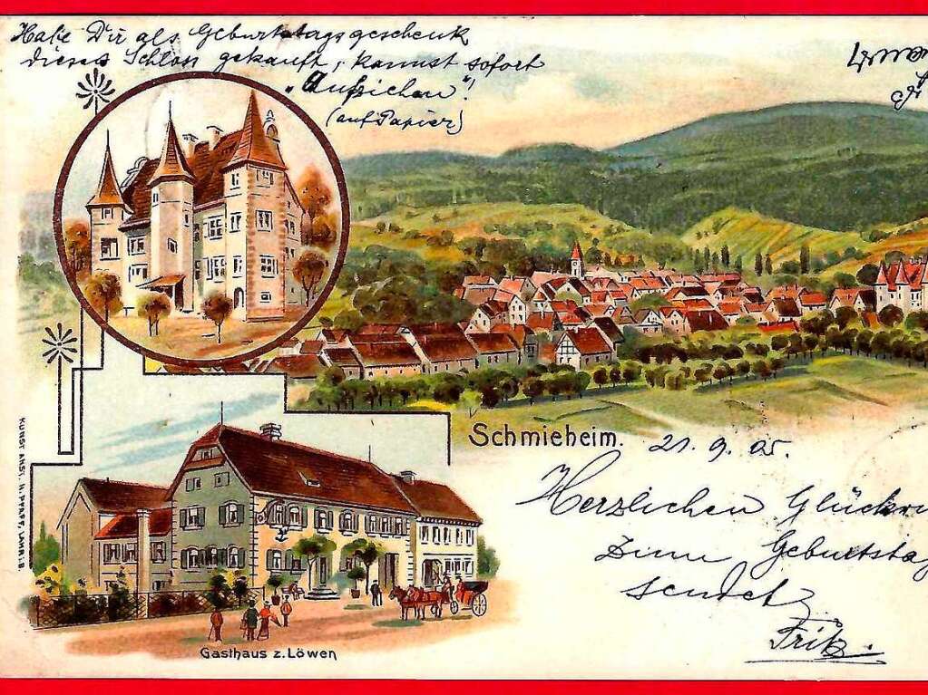 Das Gasthaus Lwen im Jahr 1905