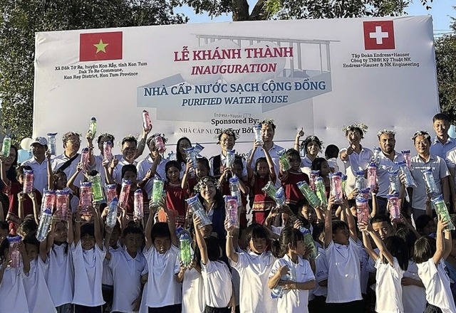 Dank den Spenden der Endress+Hauser Wa...asserhaus in  Vietnam erffnet werden.  | Foto: Endress und Hauser