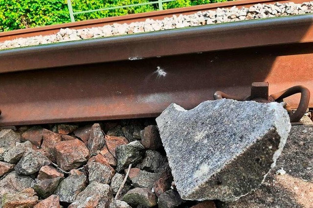 Mehrfach hatte der damals 14-Jhrige Betonteile auf Gleise gelegt.  | Foto: Bundespolizei Weil am Rhein