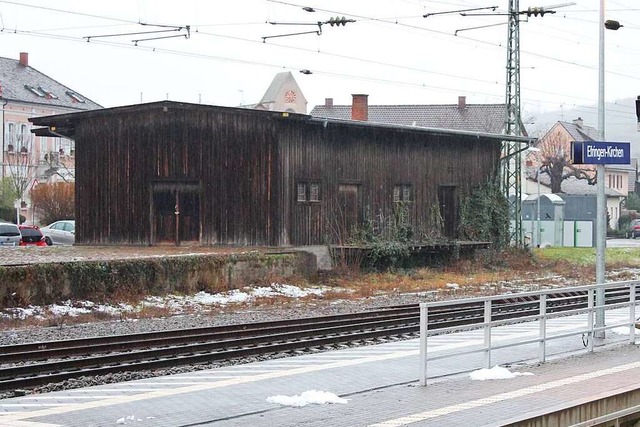Der Gterschuppen am Bahnhof Efringen-Kirchen  | Foto: Victoria Langelott