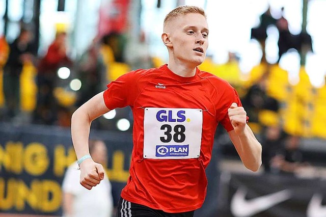 Der Jngste: Valentin Oblupin vom TV B...er DM in Dortmund ber die 800 Meter    | Foto: Ralf Grlitz