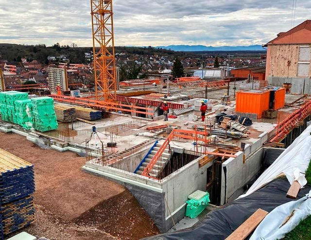 Ein Blick auf die Baustelle fr den Ne...s Zentrums fr Gesundheit in Ettenheim  | Foto: Ortenau-Klinikum