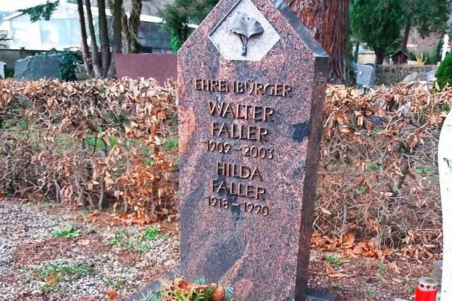 Walter Fallers letzte Ruhesttte in Schopfheim wird zum Ehrengrab