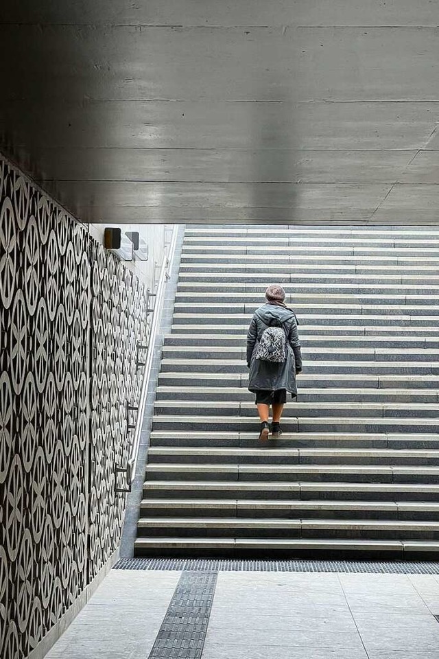 Bislang ist die Unterfhrung nur ber Treppen erreichbar.  | Foto: Alexander Huber