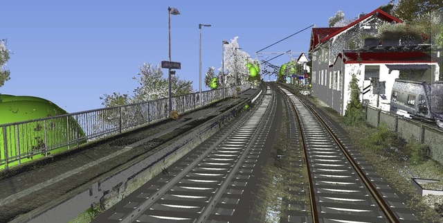 So soll der Bereich Laufenburg West de...zierten Hochrheinbahn einmal aussehen.  | Foto: Hochrheinbahn