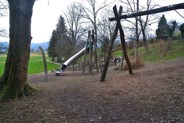 Auf dem Giersberg-Spielplatz steht die lngste Rutsche Kirchzartens.  | Foto: Janna Kies