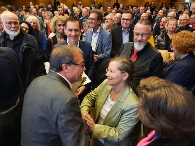 Diana Stcker hat die OB-Wahl in Weil am Rhein  im ersten Wahlgang gewonnen.  | Foto: Hannes Lauber
