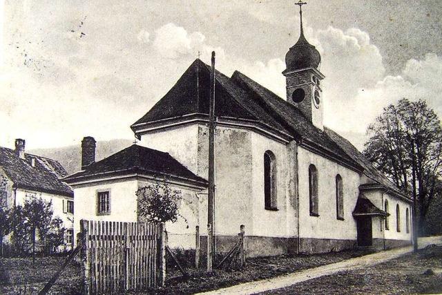 Die St.-Barbara-Kirche in Freiburg-Littenweiler zog mehrfach um