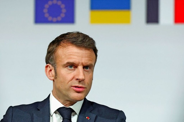 Emmanuel Macron muss noch beweisen, wi...atomaren Abschreckung Frankreichs ist.  | Foto: Gonzalo Fuentes (dpa)