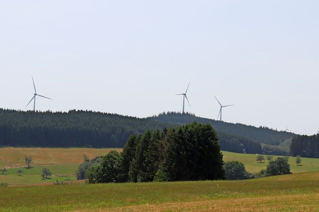 Simulation des Blicks auf den Windpark...inks. Quelle: kostromgruppe Freiburg.  | Foto: kostromgruppe Freiburg