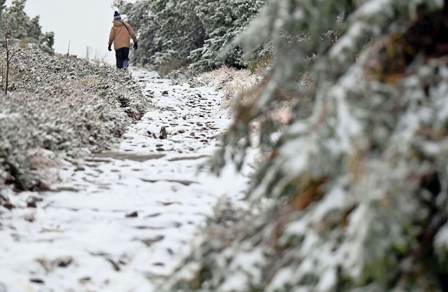 In den Hhenlagen soll es noch mal schneien (Archivfoto).  | Foto: Uli Deck (dpa)