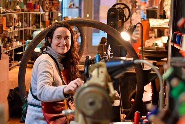 Handwerksunternehmen des Jahres: Schuhmacherin Rebecca Posselt aus Staufen ist eine Handwerkerin fr die Fe