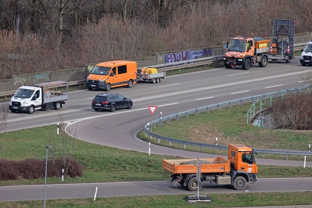 Arbeiten an der B294 fhren Anfang April zu Vollsperrungen.  | Foto: Patrik Mller