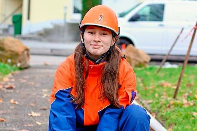 Rebecca Kern untersttzt die Gruppenleiterinnen in der Kinderfeuerwehr.  | Foto: Feuerwehr Ringsheim