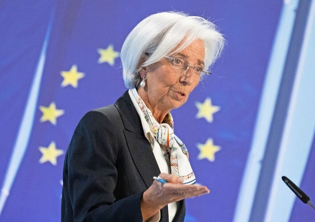 EZB-Chefin Christine Lagarde  | Foto: Boris Roessler (dpa)