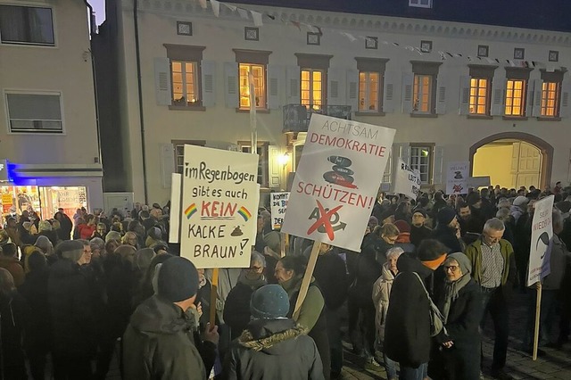 Die Demonstration in Mllheim am 2. Februar soll keine Eintagsfliege bleiben.  | Foto: Alexander Huber