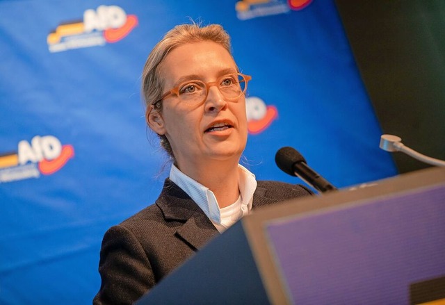 Auch wenn Alice Weidel nicht fr das t...r die Kche und die Kinder zustndig.  | Foto: Christoph Schmidt (dpa)