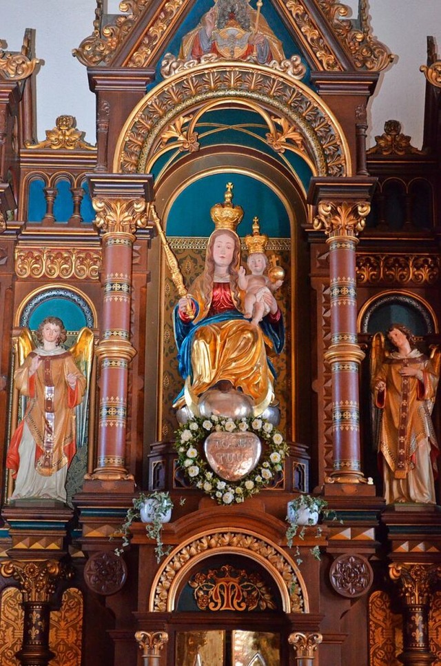 &#8222;Maria Himmelsknigin&#8220; im Altar der Hrnlebergkapelle  | Foto: Nikolaus Bayer