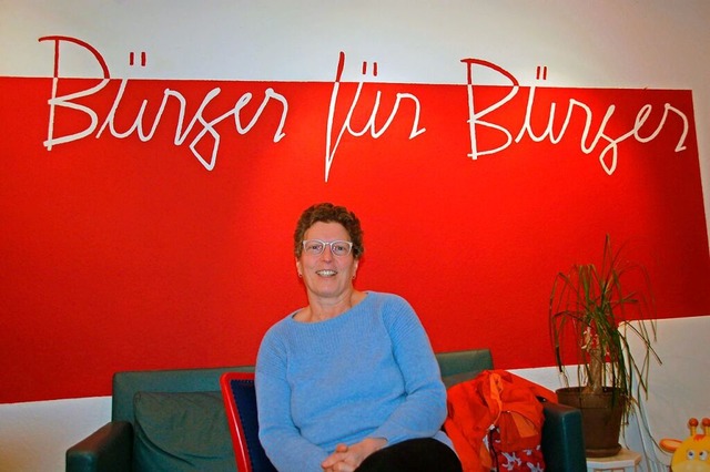Ute Zirrgiebel ist  Vorsitzende des Gundelfinger Brgertreffs.  | Foto: Andrea Steinhart