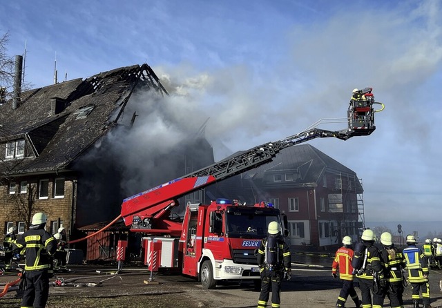 Das ehemalige Gstehaus des Wirtshauses Thurner ist in Brand geraten.   | Foto: Tanja Bury