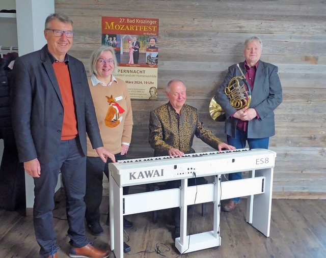 Teil eines Fests fr Fans: Rolf Rubsam...i am Klavier und Heiko Mazurek am Horn  | Foto: Hans Jrgen Kugler