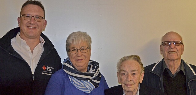 Alexander Sieber, Hannelore Albiez, Ma...r besondere Verdienste ausgezeichnet.  | Foto: Christiane Sahli