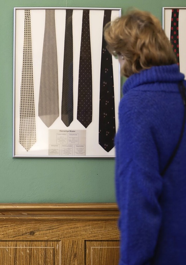 Krawattenausstellung im Museum  | Foto: Sebastian Gollnow (dpa)