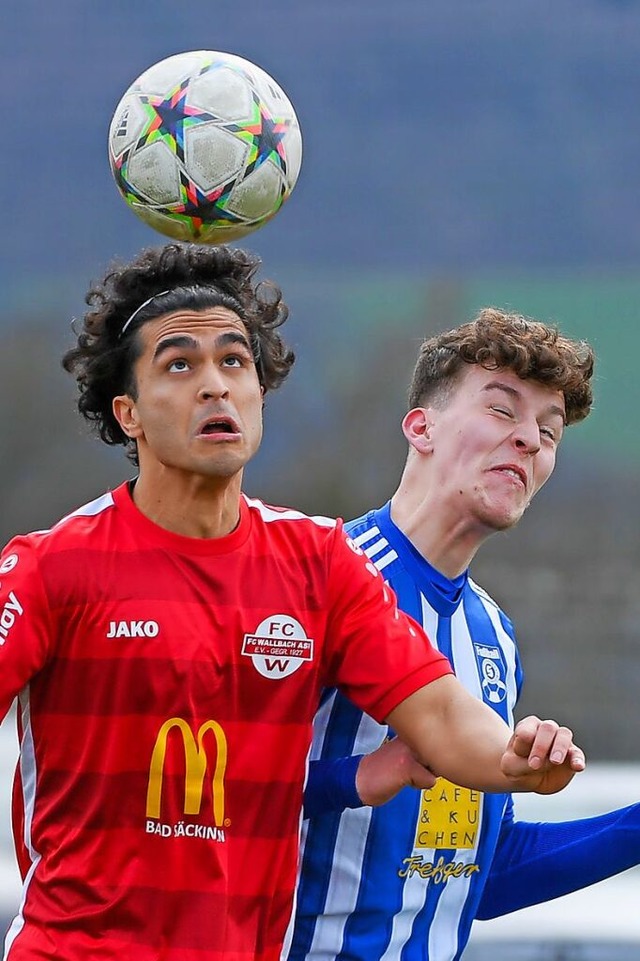 &#8222;Es ist eine Kopfsache&#8220;: M...kle vom SV Schopfheim, der 1:0 gewann.  | Foto: Gerd Gruendl