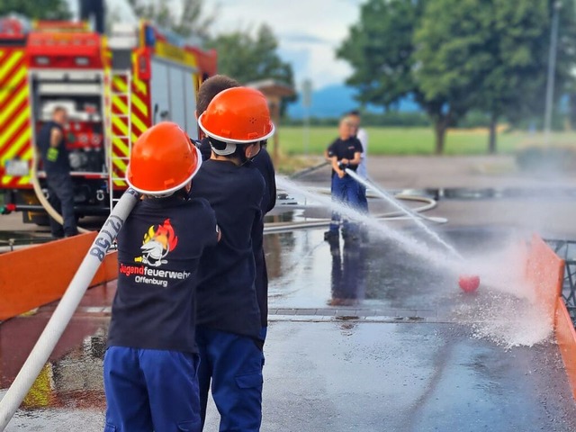Die Jugendfeuerwehr in Aktion  | Foto: Feuerwehr Offenburg