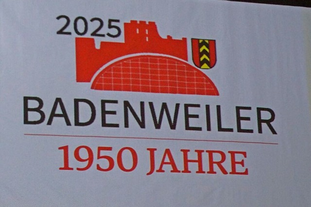 Enthllt: das Logo zu 1950 Jahre Badenweiler  | Foto: Silke Hartenstein
