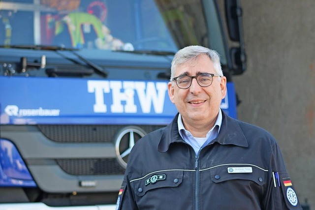 Andreas Fleig ist seit 43 Jahren beim THW und denkt noch nicht ans Aufhren.  | Foto: Annika Sindlinger