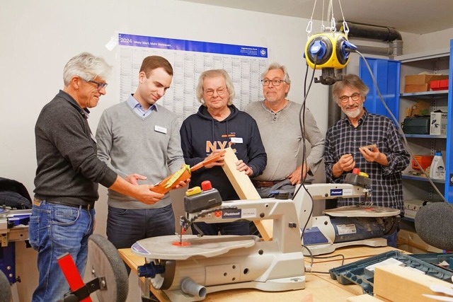 Neustart in der Werkstatt der Tagespfl...itsch, Uwe Jenet und Raimund Heising.   | Foto: Ruth Seitz