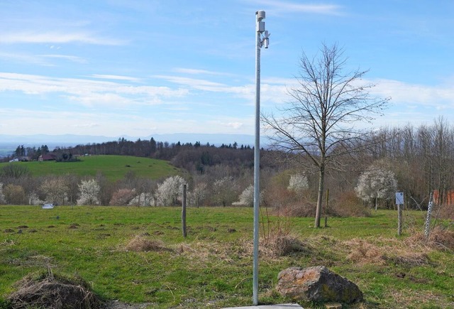 Der Mast auf dem Langenhard liefert Wetterdaten.  | Foto: Stadt Lahr