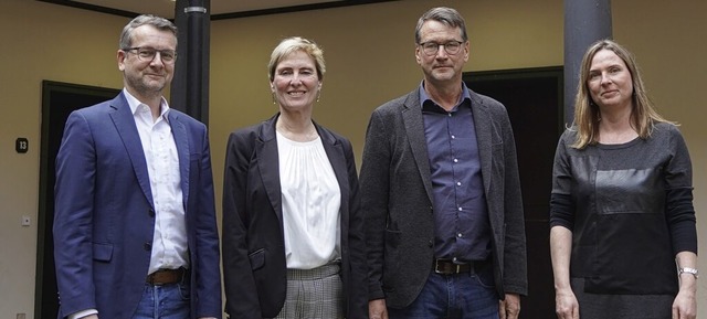 Christian Haist, Christiane Sturm, Wilfrid Arens und  Simone Jacob  | Foto: Lukas Rosenkranz