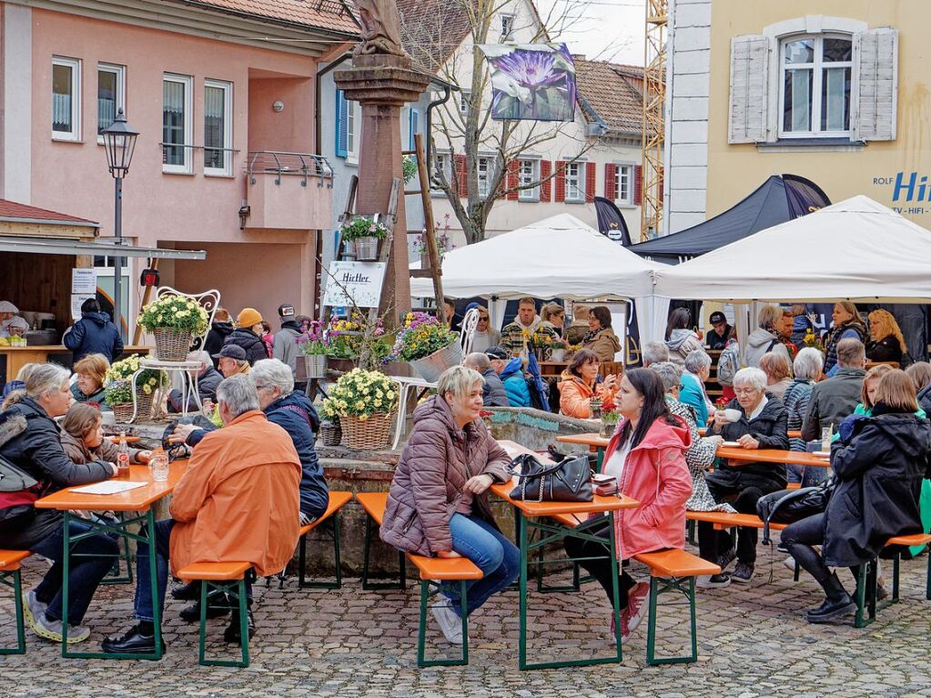 Gerne genutzt wurde auch das vielfltige Bewirtungsangebot in der Stadt.