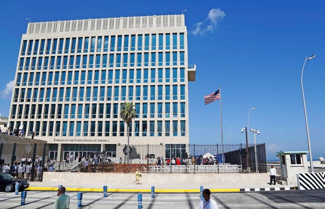US-Botschaft in Kuba  | Foto: Desmond Boylan (dpa)